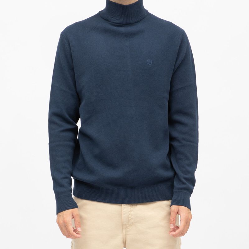 Pull coton col roulé milano Homme BILL TORNADE