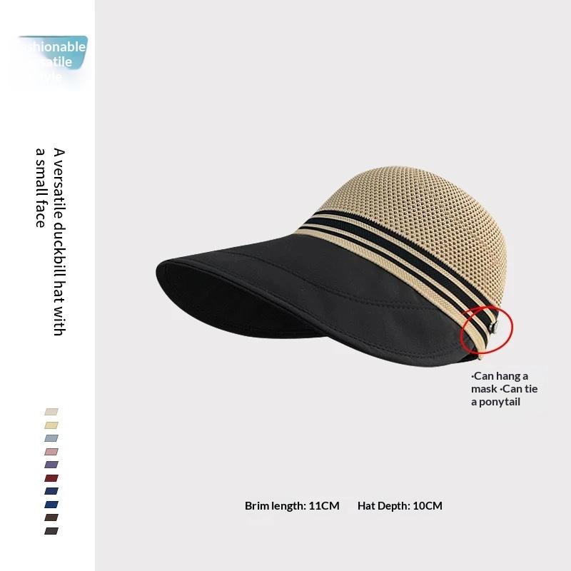 

Summer Outdoor Fisherman Hat Women Breathable UV Protection Wide Brim Lightweight Sun Cap for Holiday Camping one size