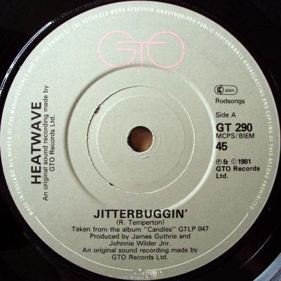 7-Zoll Schallplatte HEATWAVE - Jitterbuggin' GT290 GTO 1981 UK Soul/Funk Gebraucht