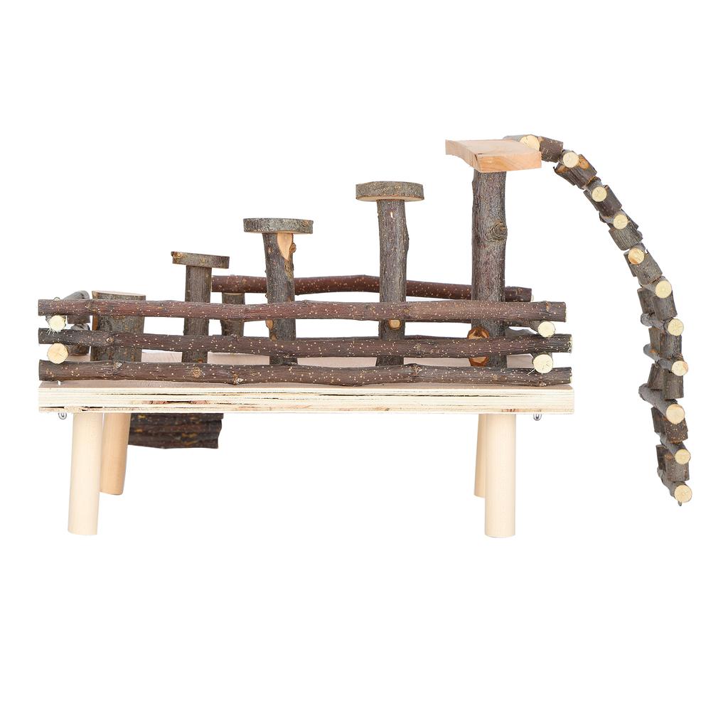 Scară Hamster Loc de Joacă Animal de Companie Mic Jucării Lemn de Măr Scăriță Animal de Companie Treaptă Jucărie Exercițiu Fitness