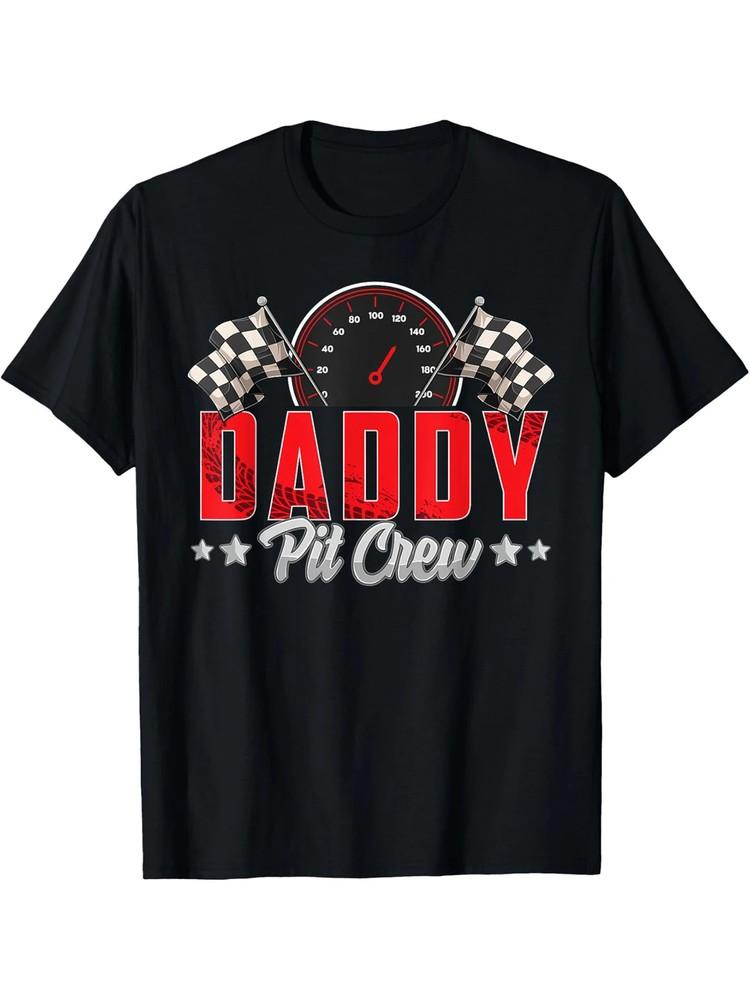 

Racing Family Daddy Pit Crew - T-Shirt for Race Car Birthday Party 3XL