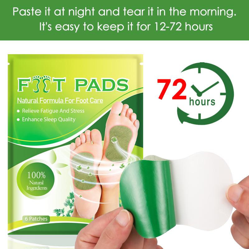 Wormwood Foot Patch Improve Sleep Relieve Anxiety Body Detox Slimming Pads Feet Massage Care Plaster