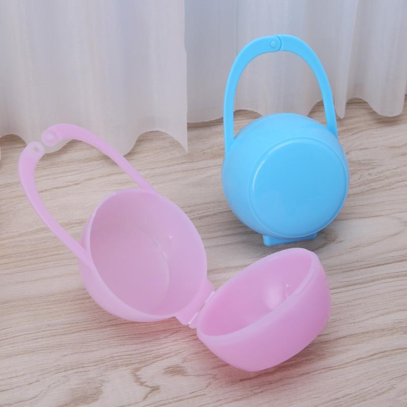 Portable Baby Boy Girl Infant Pacifier Nipple Cradle Case Holder Box Unisex New
