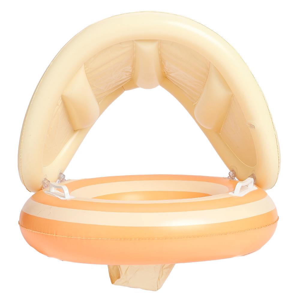 Xiao Lv Inflatable Baby Swim Ring with Removable Sunshade Canopy