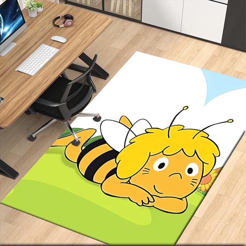 Maya the Bee Printed Carpet, for Office Chair Living Room Bedroom Kitchen Room Decor Gifts.