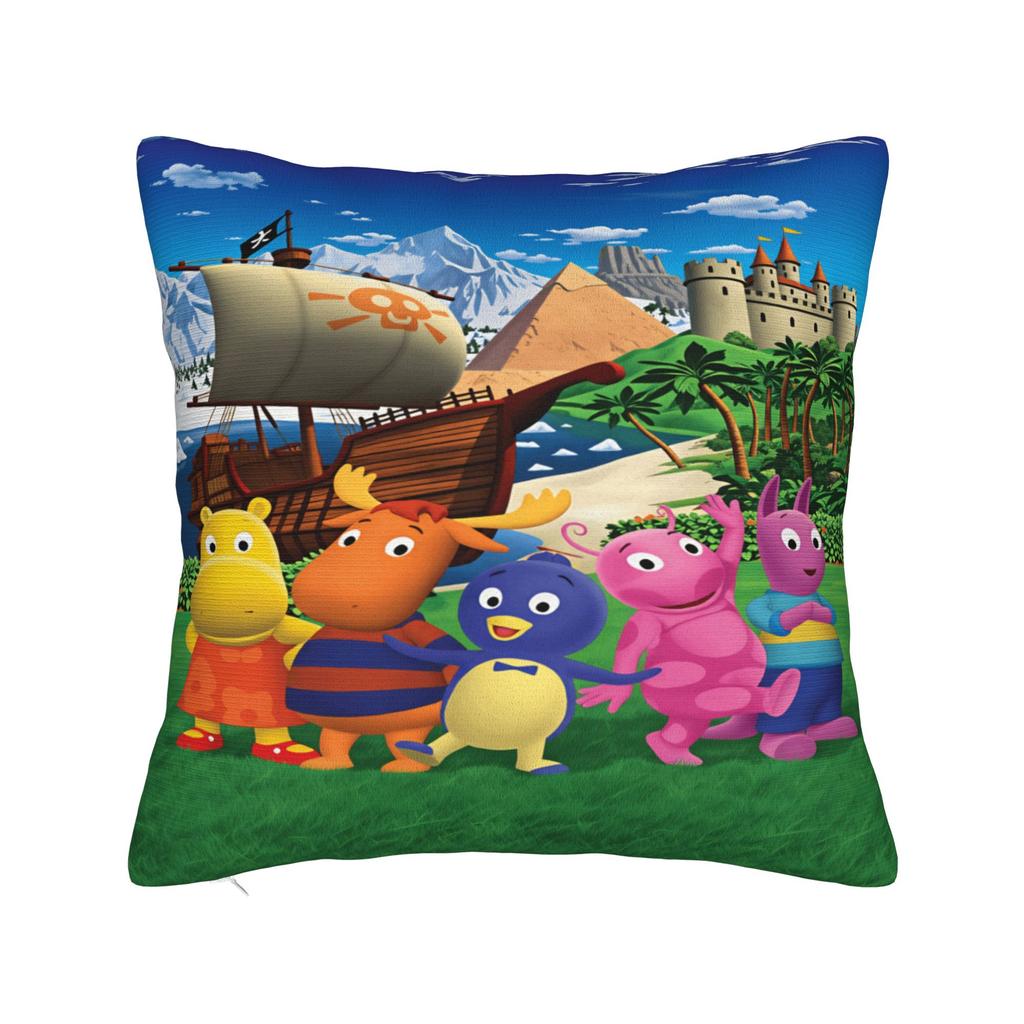 Cartoon T-The B-Backyardigans Pillow Case Comfy Pillow Cover For Couch Sofa Bedroom Retro Trendy Pillowcases