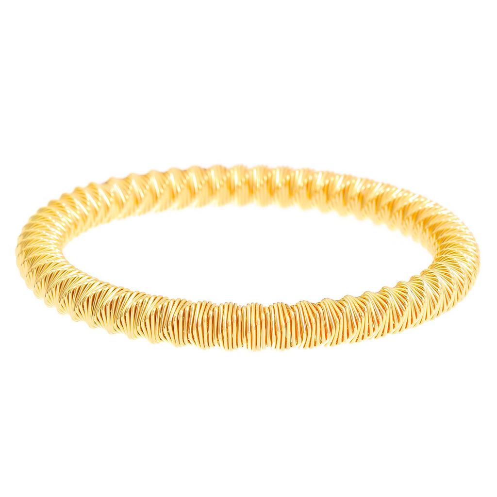 Retro Multi-Layer Elastic Wrap Bracelet with Anti-Knot Design