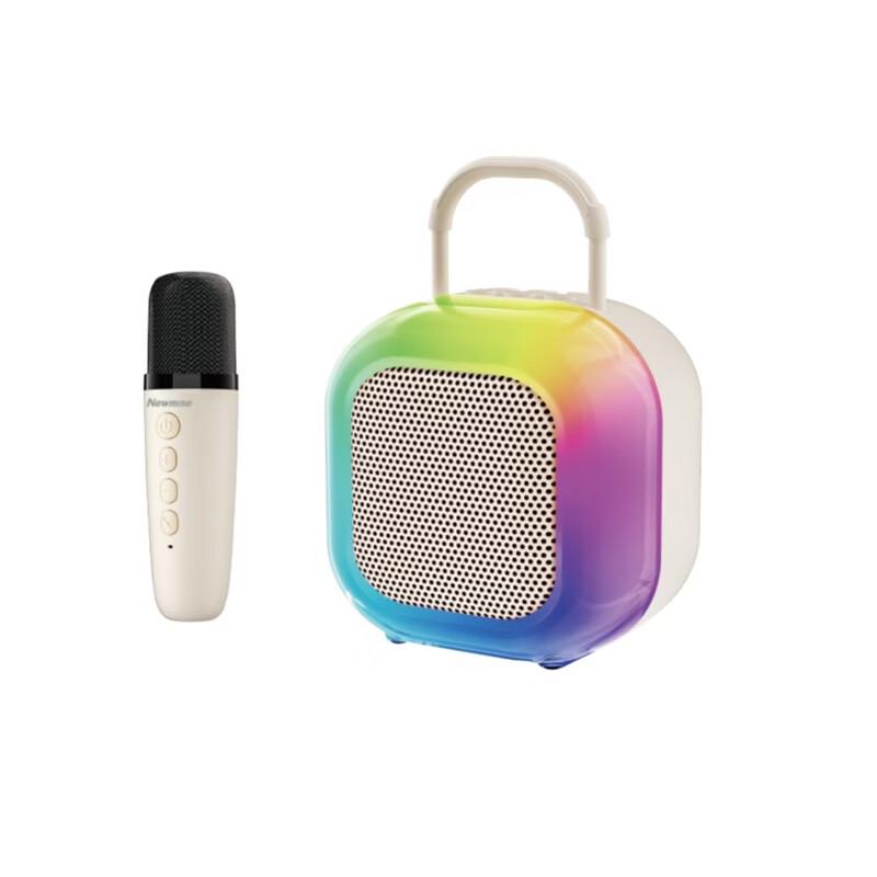 Newsmy KS10 Portable Karaoke Mini Speaker with Mic CN plug (adapter included)