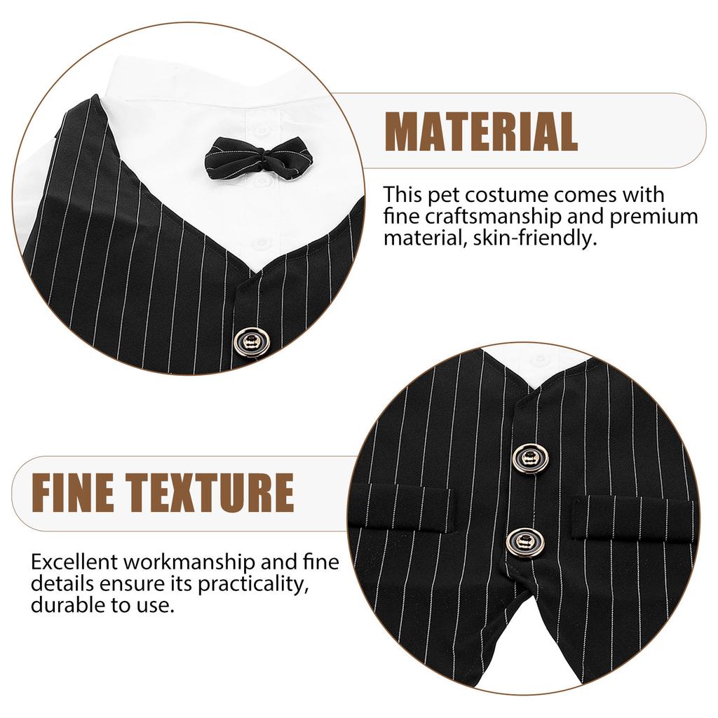 Fashionable Dog Suit Cat Formal Shirt Premium Material Pet Costume for Wedding Wear Dog Outfit Cat Costume