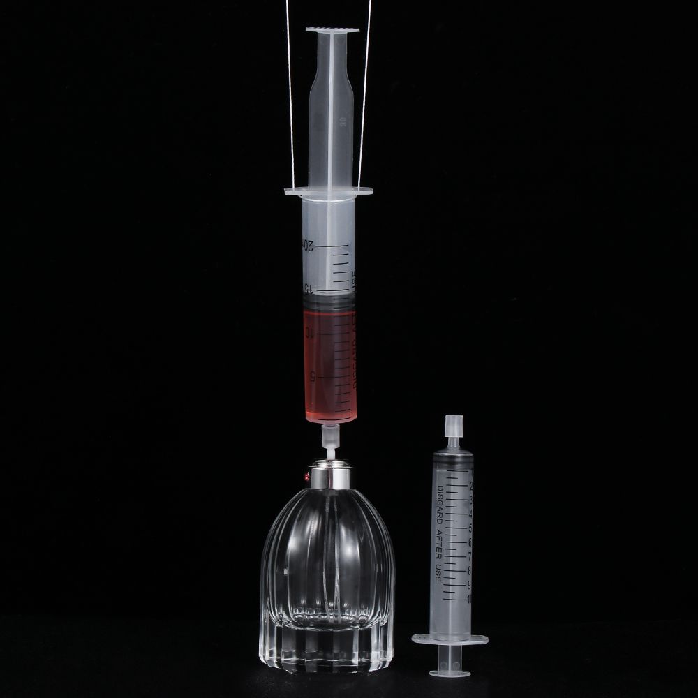 Flüssigkeitsabfüllung Parfümspender Kunststoff Spritze Spender Pumpe Sprühflasche Parfüm Düse Gerade Ziehen Reise Zubehör