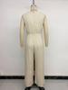 European Retro Sleeveless V-neck Jumpsuit Women 2026