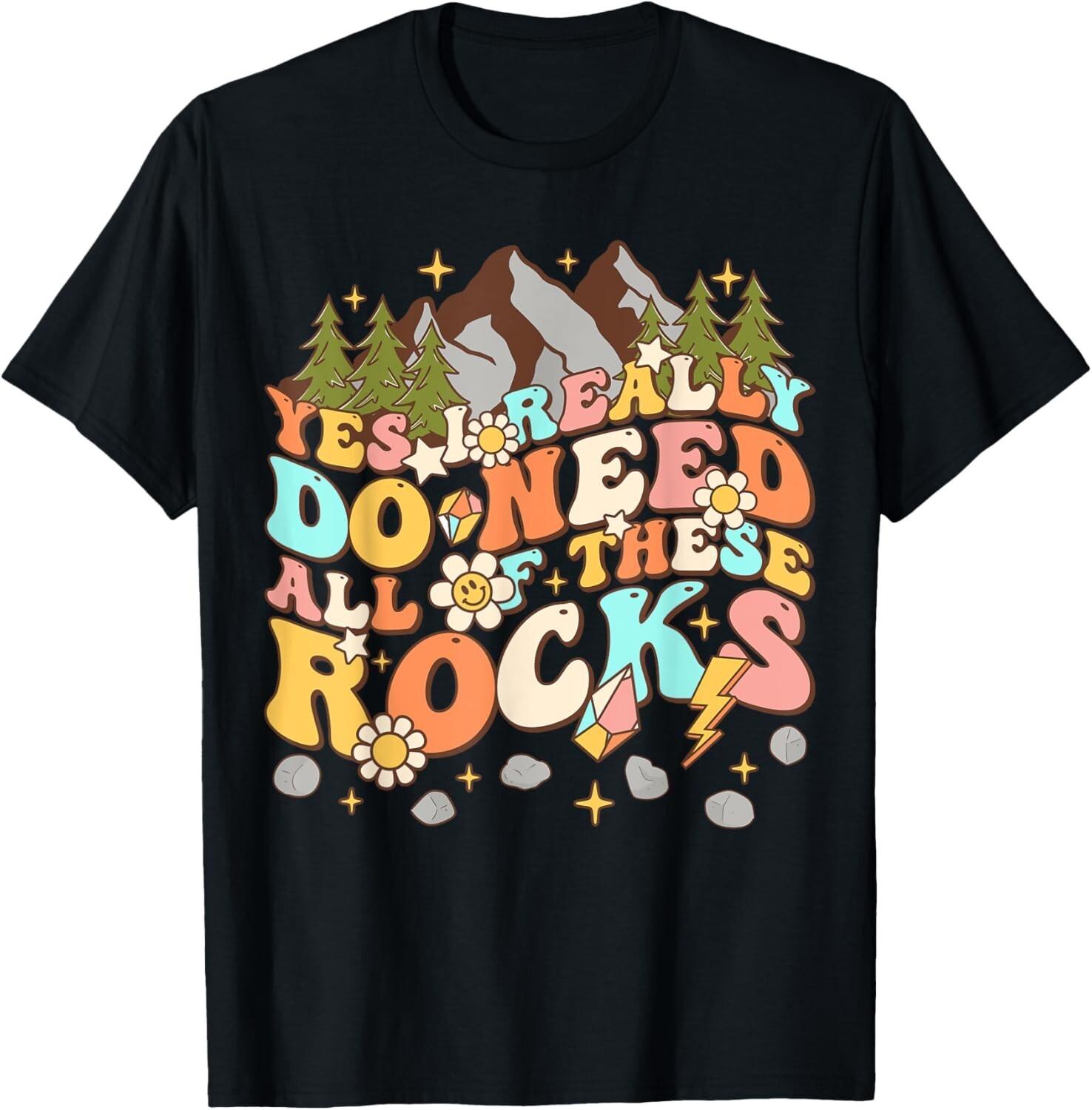Rock Geology Earth Scientists Geologists Mineral Collectors Gift Unisex T-Shirt S разноцветный