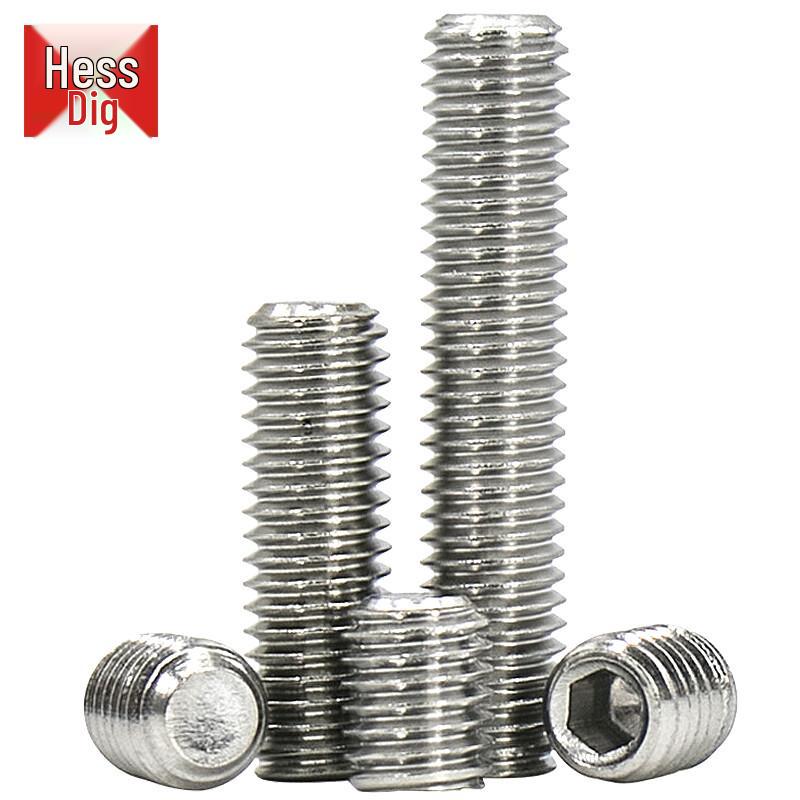 DIN913 304 Stainless Steel Hex Socket Flat Point Set Screw