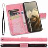 Flip Case for Motorola Edge 60 Pro, Butterfly - Pink