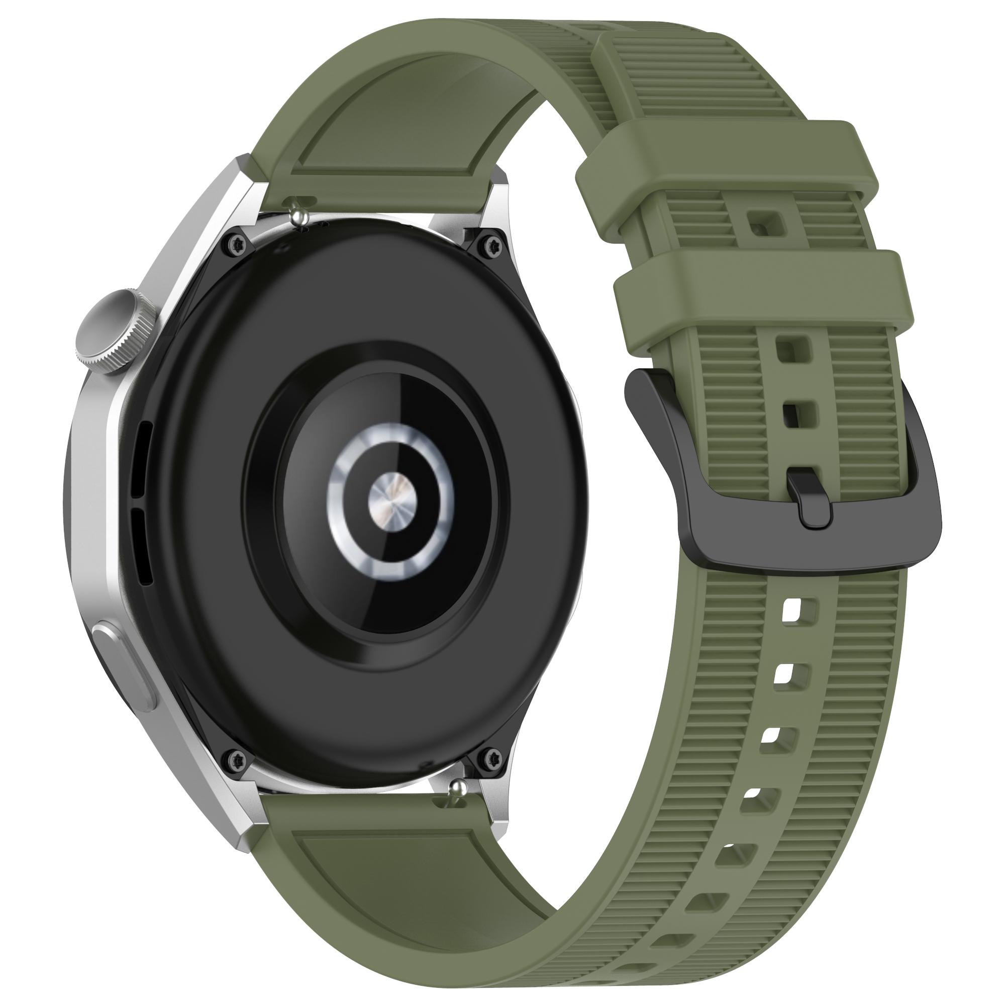 

For Huawei Watch GT 4/Garmin Venu 2 Watch Band 22mm Soft Silicone Wrist Strap Official Green