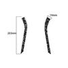 For Ford Mustang 2015-22 Cover Decor Forged Carbon Fiber Car Interior Door Strip
