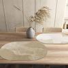 Faux Leather Placemats Oval Shape Cup Tableware Placemat Dining Table Coaster Non-slip Cup Pad Home Decor Dishes Mats