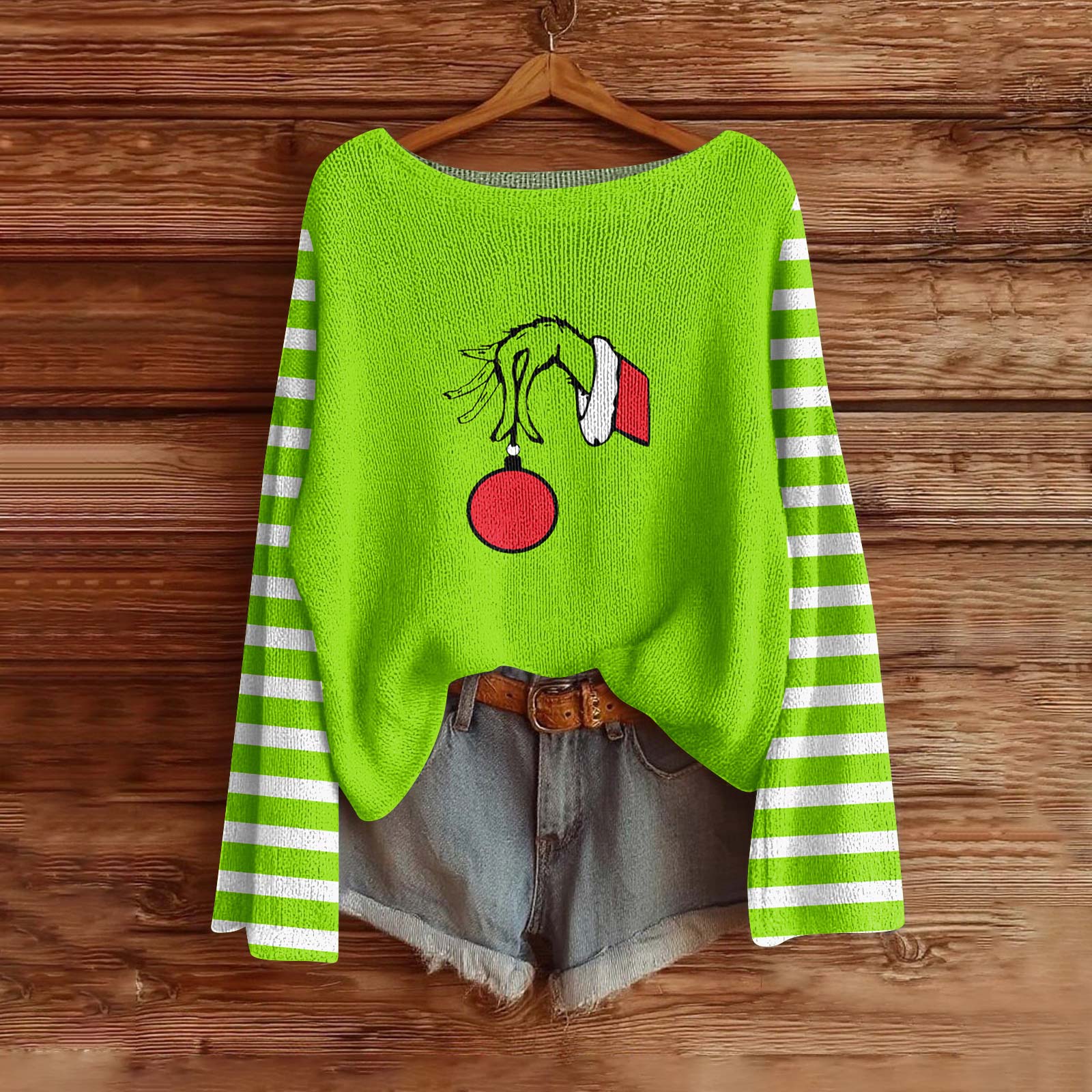 

Женская мода с длинным рукавом, рождественский принт «Снеговик-снежинка», куртка, кардиган M