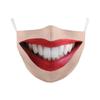 Washable Reusable Human Face Expression Print Mask Realistic Printed Novelty Gag Mask  Halloween