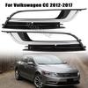 For VW Passat CC 2012 2013 2014 2015 2016 2017 Fog Light Grille Cover Auto Front Bumper Chrome Foglights Headlights Accessories