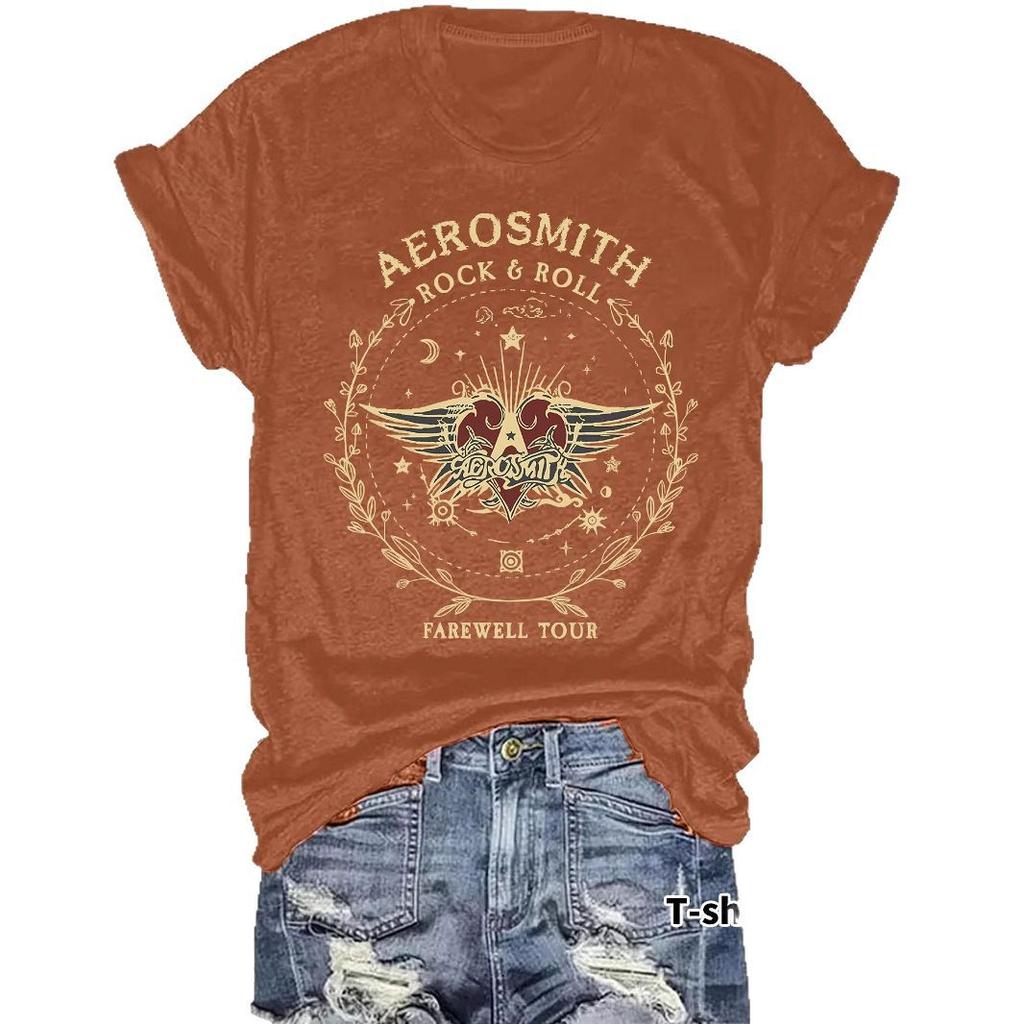 Rock-style Fashionable Casual Daily Vintage 3D Printed T-shirt Short-sleeve Creative Novelty T-shirt