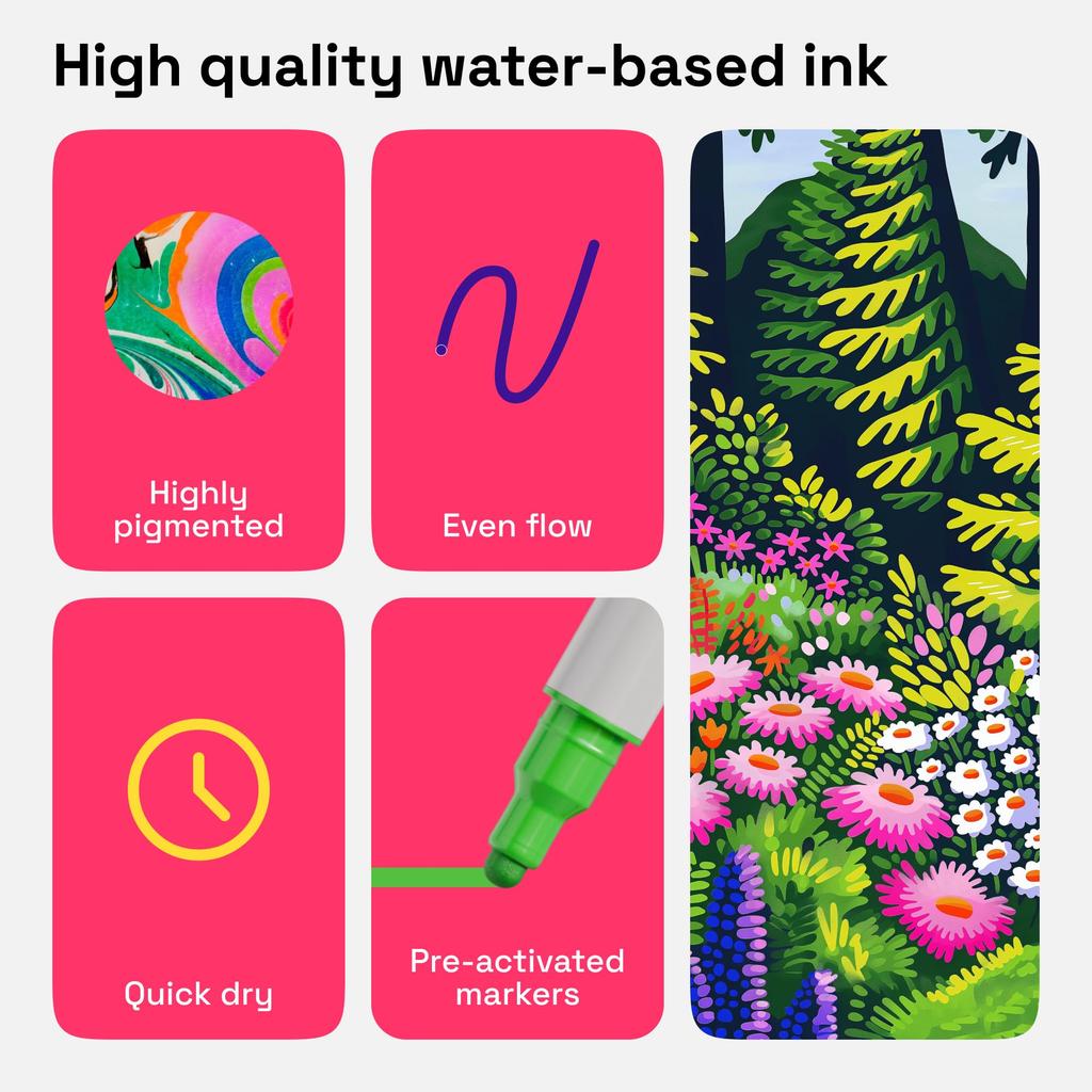 ARTISTRO 60 Colors Acrylic Paint Dual Tip Acrylic Markers Fine Tip 5mm Dot for Kids and Adults Pens, (1mm + Tip) Fabric, Canvas, Rock, Glass, Wood,