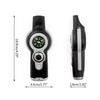 7 in 1 LED Light Whistle Thermometer Compasses Outdoor Survival Emergencies Tool