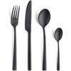 Manille - 16-piece Black Cutlery Set