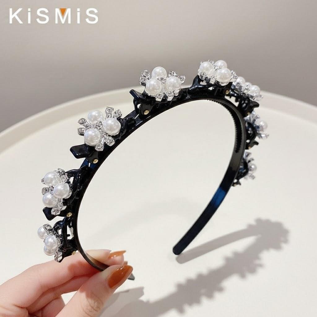

Anti-Slip Elegant Hairband Ladies Sports Headband Double Bangs Hairstyle Fashion Hair Accessories серебряный