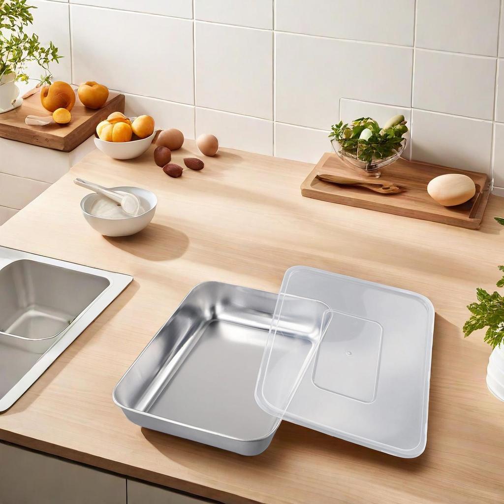 Reliable Stainless Steel Storage Trays Even Heating and Cooling