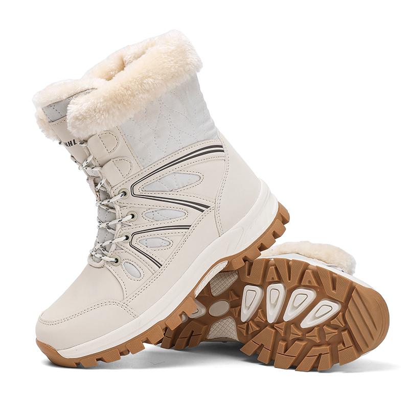 Women's Snow Boots Winter Travel Casual Women's Platform Wear-resistant Cotton Shoes Anti Slip Hiking Work Cold Proof Boots New