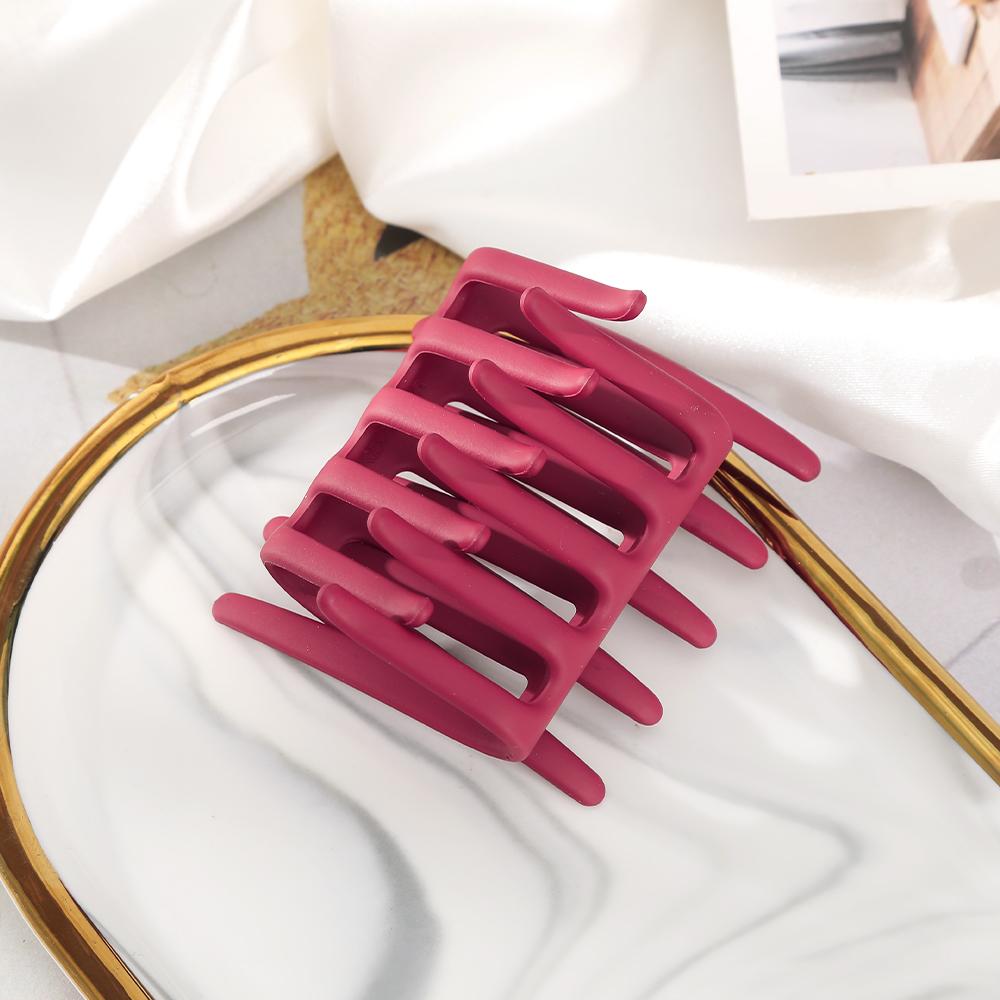2PCS-1Pair Hair Combs Women Korean Solid Color Hairpin Ponytail Hair Accessoreis Non-slip Hair Clip Matte Headwear Combs