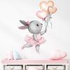 2PC Cartoon Cute Africa Animals Wall Stickers Elephant Giraffe Bear Fox Kids Room Kindergarten Home Decoration