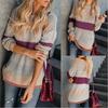 Women Winter Loose Striped Sweater Casual Stylish Pullover Perfect For Everyday Wear