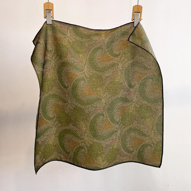 Vintage Paisley Square Scarf For Women Daily Use Soft Neck Scarf