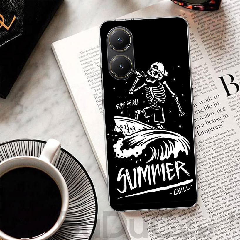 Surf Board Aesthetic Cover For Xiaomi Poco X7 X6 X5 Pro X3 Nfc F7 Ultra Phone Case F6 F5 X4 F4 Gt F3 M6 M5S M4 M3 Print Shell Po