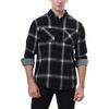 Men's Casual Fashion Plaid Long Sleeve Shirt Men's Pocket Button Shirt