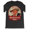 Retro Diabeetus Lustiger Humor Unisex Lässiges Paar Kurzarm Grafik T-Shirt