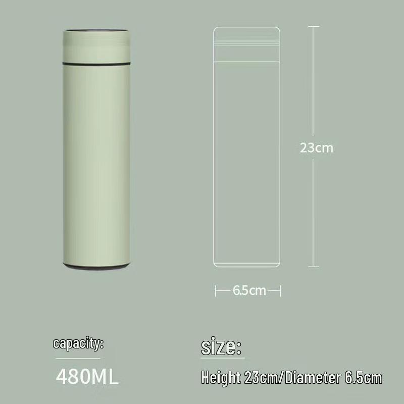 Xiaoyueya Morandi LED Temperature Display Stainless Steel Insulated Cup