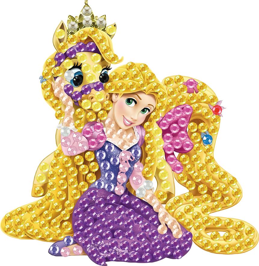 6Pcs DIY Diamond Painting Refrigerator Magnets, Disney Princess Theme, Cross-stitch Round Diamond Handicraft Home Decoration Gift