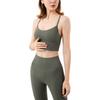 Women Comfortable Yoga Vest Pilates Sports Bra Summer Solid Beauty Back Fitness Longline Yoga Bra