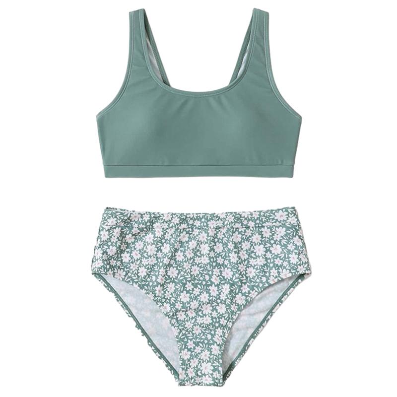 Children's Tankini Kids Swimsuit Girls' Bikini Beach Swimwear Two-piece Set