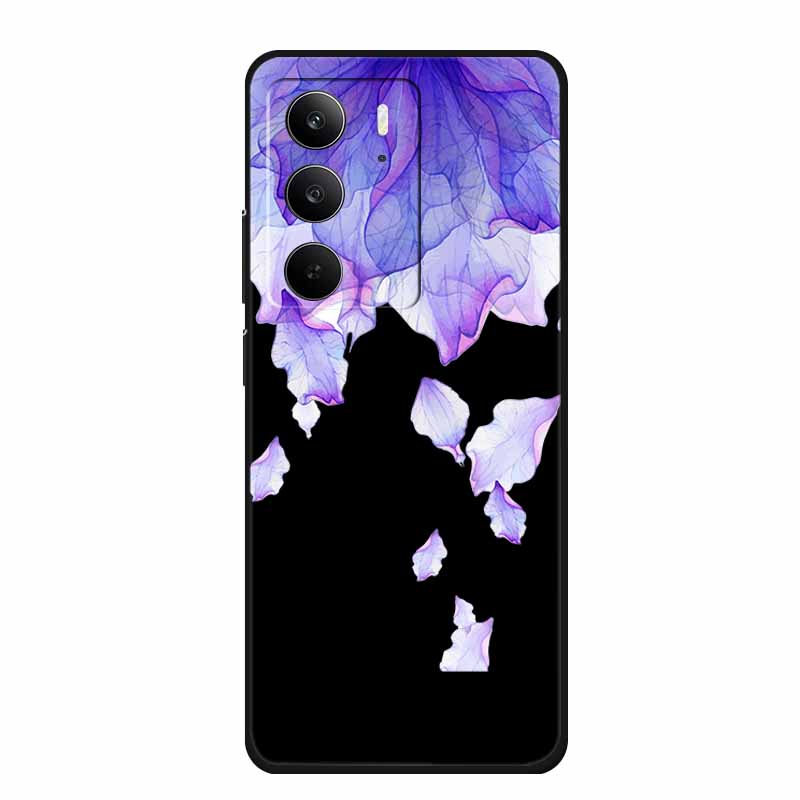 For Realme Narzo 80 Lite 5G Case Narzo80 Lite Coque Cartoon Cat TPU Black Silicone Soft Phone Case For Realme Narzo 80Lite Funda