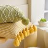 Knitted Pillow Cover Sofa Pillow Cushion Office Lumbar Pillow Home Pillow Cover