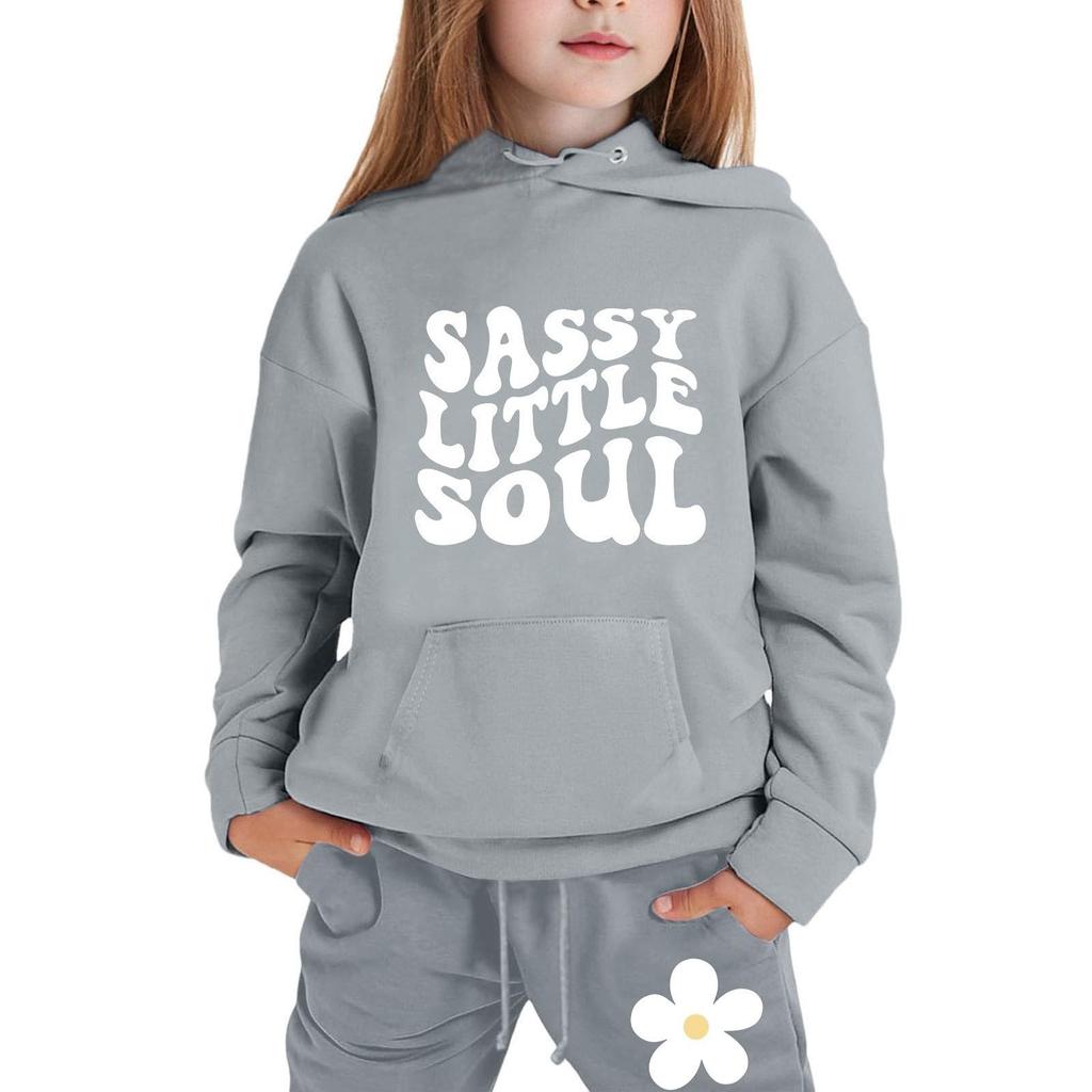 Chłopcy Dziewczęta Dresy Odzież Bluza z kapturem Spodnie dresowe do biegania Dresy Zestaw Modny Strój