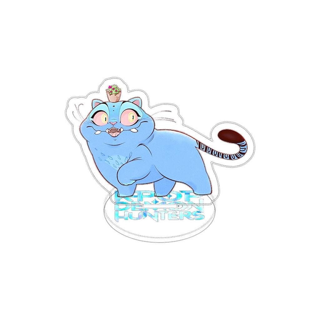 Blue Cat Transparent Double-Sided Acrylic Desktop Ornament