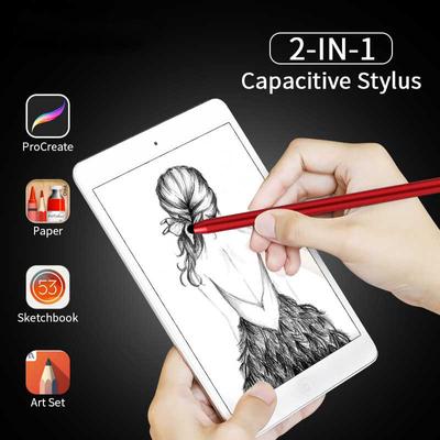 2 In 1 Pen Capacitive Screen Touch Pencil Drawing Pen for Tablet Android Smartphone