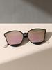 1PC Punk Fashion Cat Eye Plastic Oversized Frame Women Pink Sunglasses For Men Daily Life Shades Eyewear Accessories.