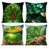 St. Patrick's Day, Ireland Cushion Cover Pattern Printed Pillowcase for Living Room Sofa Cushion Cover & Bedroom Decor