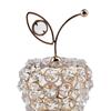 Beads Apples Modern Table Centerpiece Decor Artificial Fruit Figurine Statue Crystal Ornament for